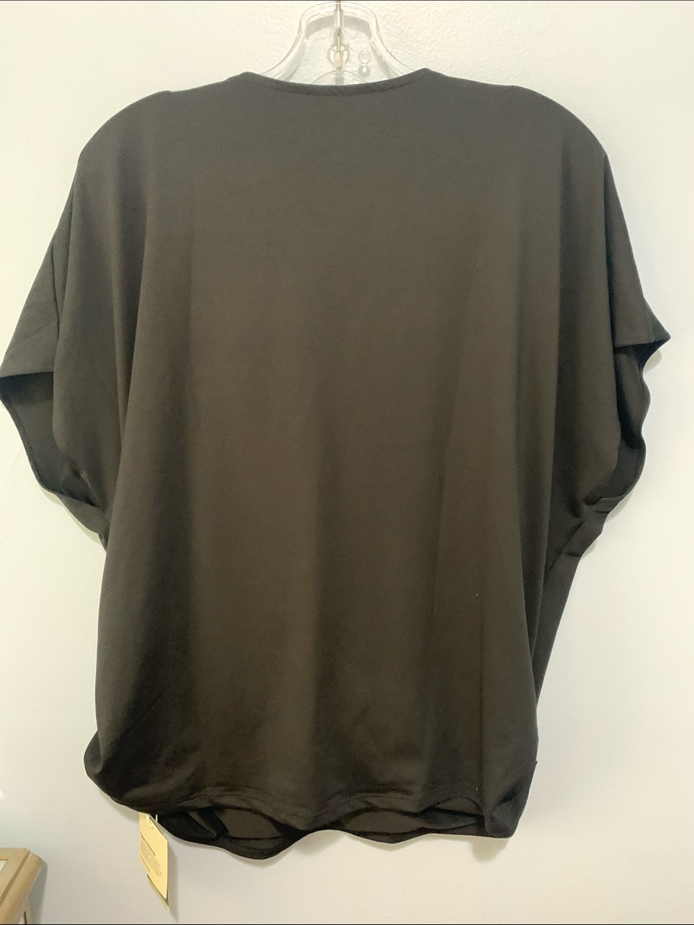 HALARA NWT Black Sleeveless Draped Wrap Top Dress size 2x - Picture 5 of 5